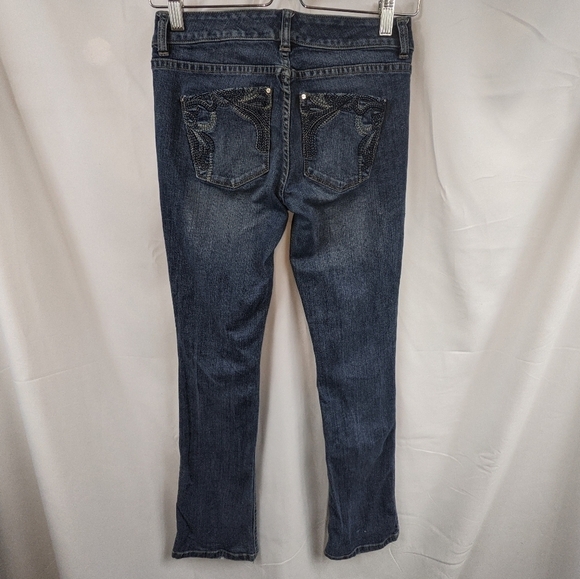 WHBM Blanc Boot Leg Jeans Sz 0 Regular - Picture 4 of 11